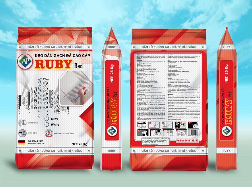 keo dán gạch Ruby